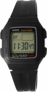 Zegarek Casio Zegarek Męski CASIO F-201WA-1ADF 10 Bar Do pływania 1