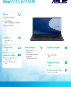 Laptop Asus ExpertBook B9 B9400CEA (B9400CEA-KC0282R) 2