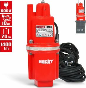 Hecht HECHT 3166 POMPA DO WODY GŁĘBINOWA MEMBRANOWA ZANURZENIOWA OGRODOWA DO STUDNI GŁĘBINOWYCH 600W 1400 l/h 2