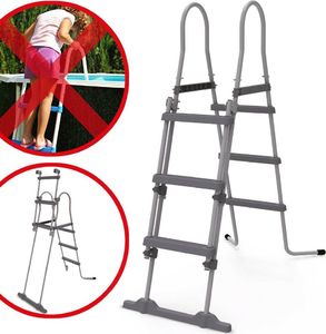 Hecht HECHT 00091 DRABINA DRABINKA DO BASENU BASENÓW ROZPOROWYCH ,DMUCHANYCH STELAŻOWYCH,DOMOWYCH 5