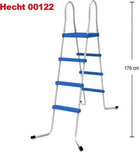 Hecht HECHT 00122 DRABINA DRABINKA DO BASENU BASENÓW ROZPOROWYCH ,DMUCHANYCH STELAŻOWYCH,DOMOWYCH 2