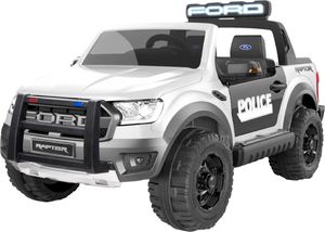 Hecht HECHT FORD RANGER RAPTOR POLICE EDITION WHITE SAMOCHÓD TERENOWY ELEKTRYCZNY AKUMULATOROWY AUTO JEŹDZIK POJAZD ZABAWKA DLA DZIECI 1