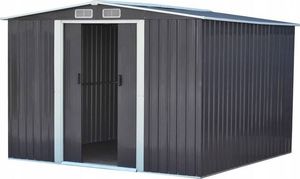 Hecht HECHT 12x10 PLUS DOMEK NARZEDZIOWY OGRODOWY NA NARZĘDZIA CIEMNOSZARY WIATA MEBLE OGRODOWE 367 x 301 cm 2