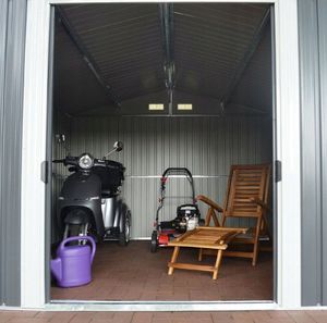 Hecht HECHT 12x10 PLUS DOMEK NARZEDZIOWY OGRODOWY NA NARZĘDZIA CIEMNOSZARY WIATA MEBLE OGRODOWE 367 x 301 cm 5