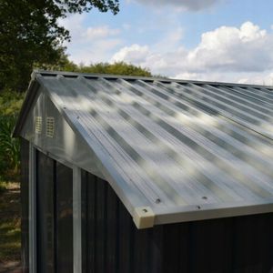 Hecht HECHT 12x10 PLUS DOMEK NARZEDZIOWY OGRODOWY NA NARZĘDZIA CIEMNOSZARY WIATA MEBLE OGRODOWE 367 x 301 cm 6