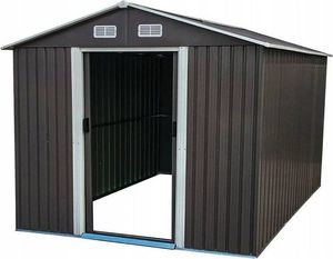 Hecht HECHT 12x10 PLUS DOMEK NARZEDZIOWY OGRODOWY NA NARZĘDZIA CIEMNOSZARY WIATA MEBLE OGRODOWE 367 x 301 cm 9