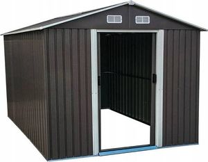 Hecht HECHT 12x10 PLUS DOMEK NARZEDZIOWY OGRODOWY NA NARZĘDZIA CIEMNOSZARY WIATA MEBLE OGRODOWE 367 x 301 cm 10