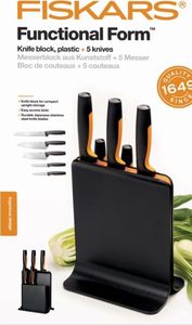 Fiskars Zestaw 5 noży w bloku Functional Form 1057554 6