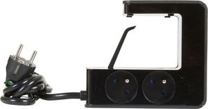 Listwa zasilająca Legrand Klip przeciwprzepięciowa 4 gniazda 1.5 m czarna (050412) 2