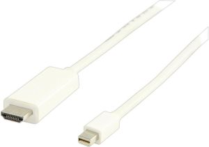 Kabel Valueline DisplayPort Mini - HDMI 2m biały (VLMP37600W2.00) 1