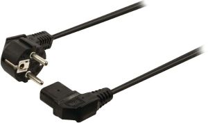 Kabel zasilający Valueline Schuko, IEC-320-C13 2 m czarny, kątowy - VLEP10020B20 1