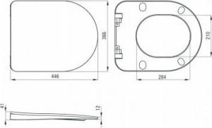 Deska sedesowa Deante Peonia (CDE DSOZ) 2