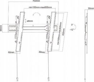 Hagor Dis Public Mount HAGOR MVW Superslim Tilt 600 1