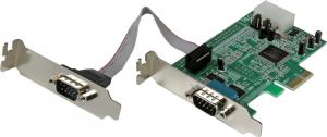 Kontroler StarTech PCIe x1 - 2x RS-232 DB-9 (PEX2S553LP) 1