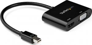 Adapter AV StarTech DisplayPort Mini - HDMI - D-Sub (VGA) czarny (MDP2VGAHD20) 1