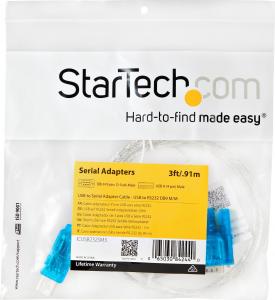 Kabel USB StarTech USB-A - RS-232 0.9 m Niebieski (ICUSB232SM3) 5