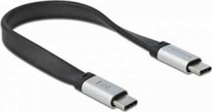 Kabel USB Delock USB-C - USB-C 0.22 m Czarno-żółty (85926) 1