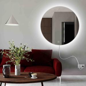 Baltica Design Lustro okrągłe BRIGHT ELECTRA podświetlane LED Premium Białe 1
