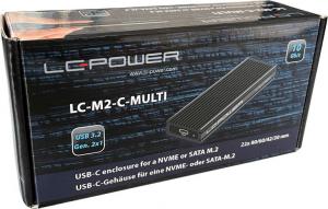 Kieszeń LC-Power USB-C 3.2 Gen 2 - M.2 NVMe/SATA SSD (LC-M2-C-MULTI) 9