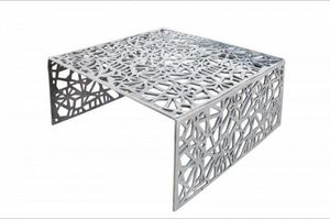 Invicta Interior INVICTA stolik kawowy ABSTRACT 60cm - srebrny, aluminium 1