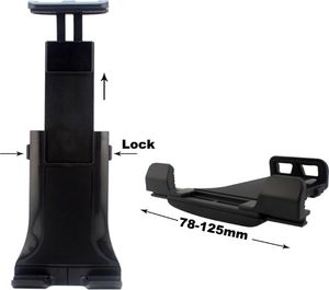 Uchwyt Mobilari do tabletu samochodowy na zagłówek czarny 3.5" - 10'' (M111016) 5