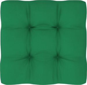 vidaXL Poduszka na sofę z palet, zielona, 50x50x12 cm 1