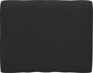 vidaXL Poduszka na sofę z palet, czarna, 50x40x12 cm 1
