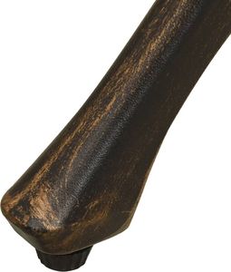 vidaXL Stół ogrodowy odlewane aluminium brązowy 5