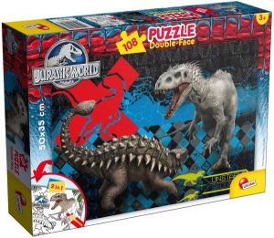 Lisciani Puzzle Do kolorowania Dwustronne Jurassic World 108 elementów (304-48632) 1