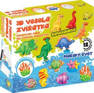 Kids World Odlewy gipsowe - magnesy do malowania Zwierzątka 1