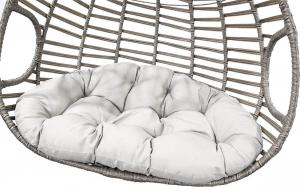 Saska Garden Huśtawka fotel wiszący 2 osobowy Duet Luxe szary 4