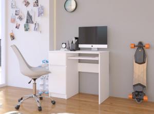 Biurko Nore Białe 90 cm x 50 cm 5