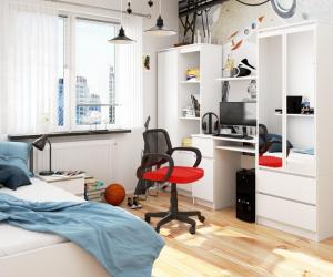 Biurko Nore Białe 90 cm x 50 cm 7