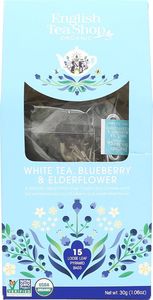 English Tea English Tea Shop, Herbata White Tea, Blueberry & Elder, 15 piramidek 1