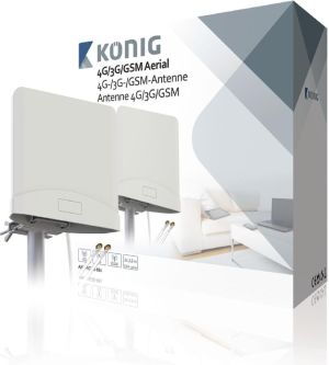 Antena Koenig  Antena 4G/3G/GSM z 2 kablami, 2.5m (ANT-4G20-KN) 1