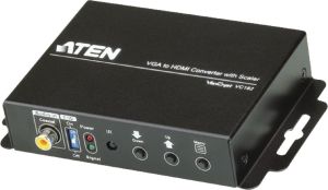 Adapter AV Aten HDMI - D-Sub (VGA) czarny (VC182-AT-G) 1