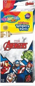 Patio Farby temperowe Colorino Kids 12 kolorów Avengers 12 ml 1