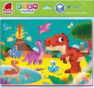 Roter Kafer Miękkie puzzle piankowe A4 Śmieszne zdjęcia Dinozaury RK6020-08 1