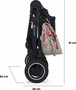 Wózek KinderKraft Spacerówka All Road Bird beżowa 3