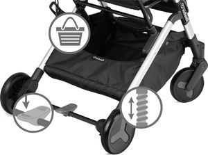 Wózek Kidwell Wózek spacerowy MAVERO srebrny, brąz 5