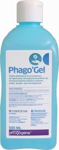 Medilab Phago Gel Żel do higienicznej i chirurgicznej dezynfekcji rąk 500ml 1