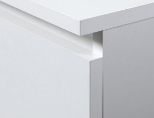 Nore Komoda NORE K60 su 3-imis stalčiais, balta 4