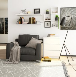 Nore Komoda NORE K60 su 3-imis stalčiais, balta 7