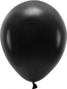 Party Deco Balony Eco 30cm, pastelowe czarne (1 op. / 10 szt.) 1