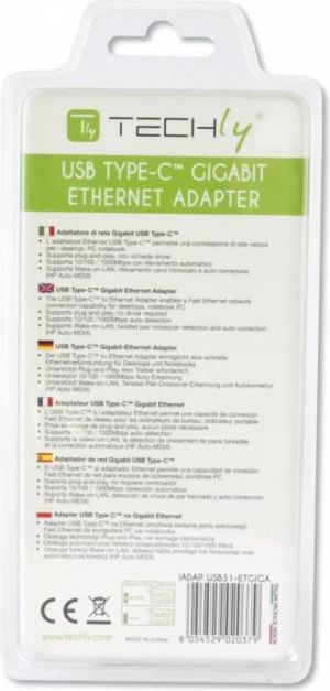 Karta sieciowa Techly ADAPTER USB-C 3.1 NA RJ45 GIGABIT 10/100/1000 (20379) 4