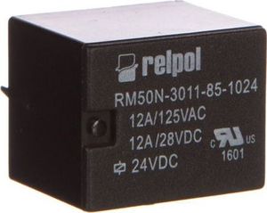Relpol Przekaźnik miniaturowy 1P 12A 24V DC PCB RM50N-3011-85-1024 2614650 1
