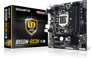 Płyta główna Gigabyte GA-B150M-DS3H, B150, DDR4, SATA3, USB 3.0, mATX 1