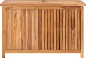 Skrzynia ogrodowa vidaXL 90x50x58 cm lite drewno tekowe Brąz 2