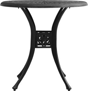 vidaXL Stolik ogrodowy odlewane aluminium czarny 2