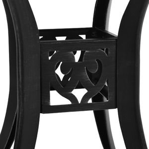 vidaXL Stolik ogrodowy odlewane aluminium czarny 4